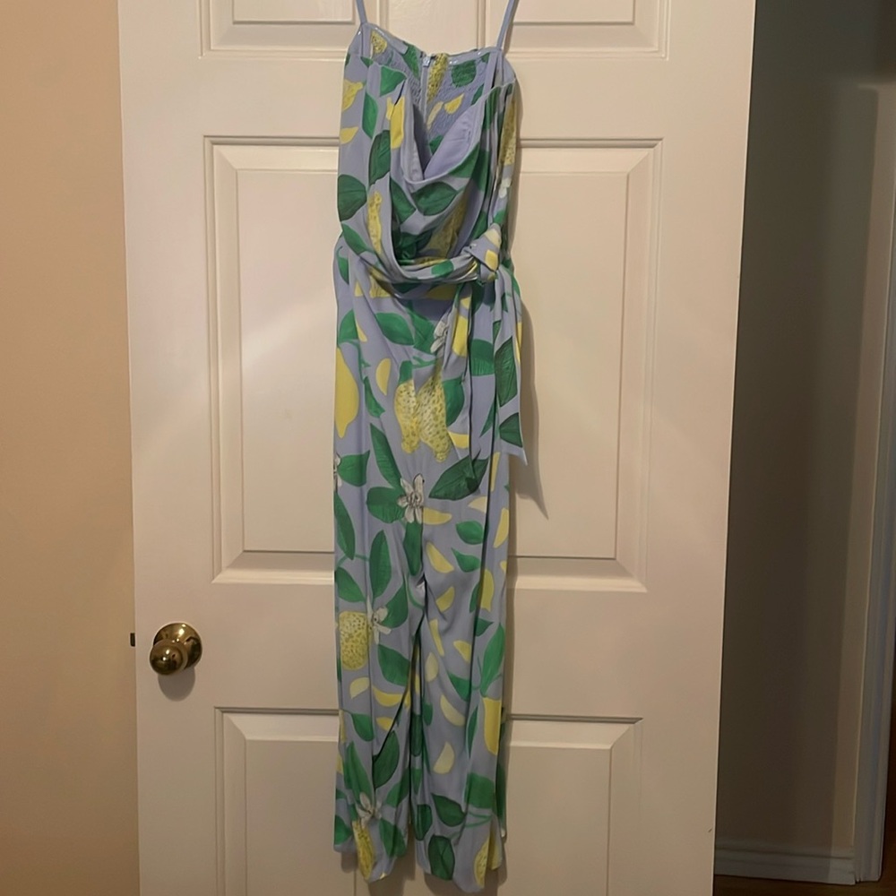 Maeve cropped Lemon jumpsuit